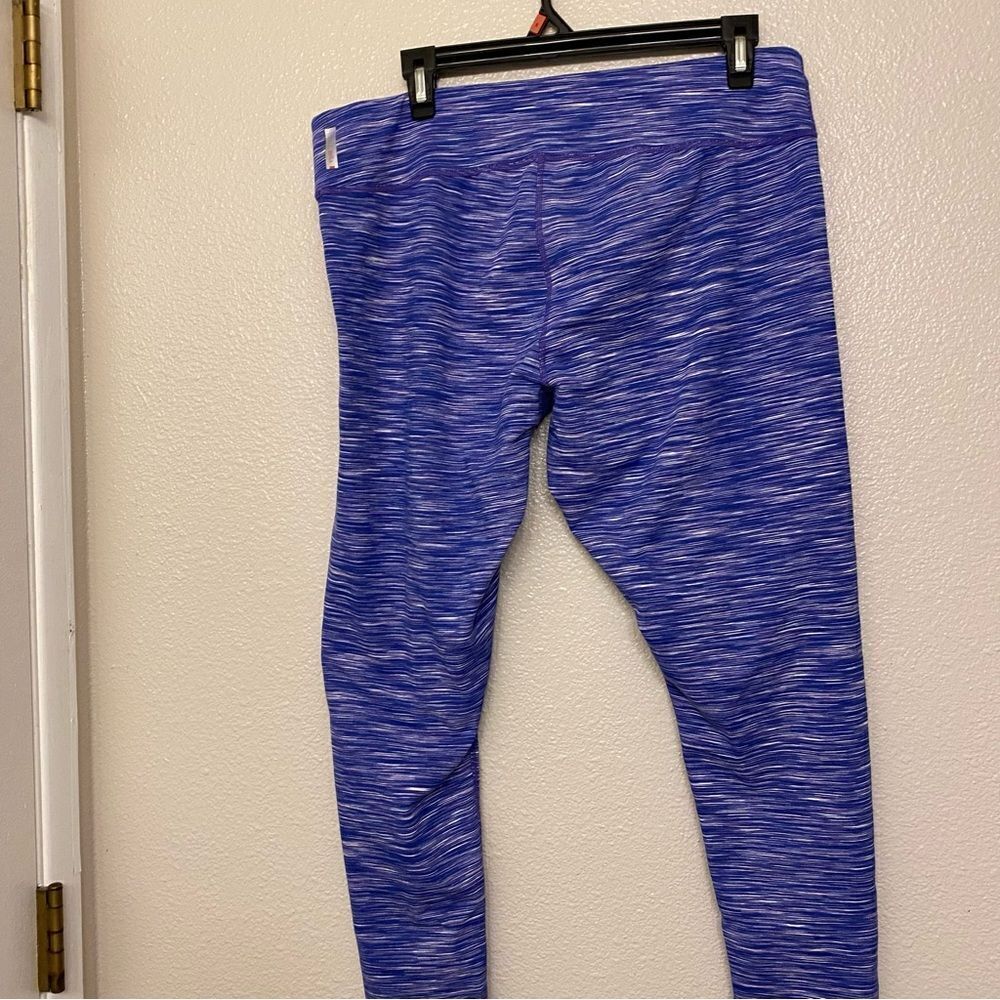 Zella Womens Stretch mid hi rise full length Leggings blue purple XL - Picture 4 of 10